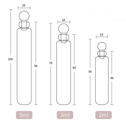 2ml perfume vials glass tube vials essence sample reagent vials 05